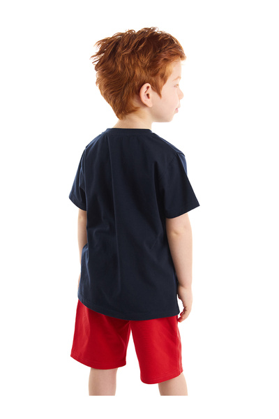 Denokids Firefighter Crocodile Boy T-Shirt Shorts Set