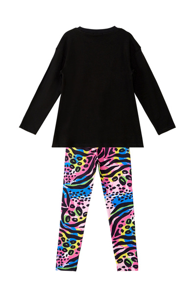 MSHB&G Girl's Lightning Patterned Winged T-shirt and Leggings Set