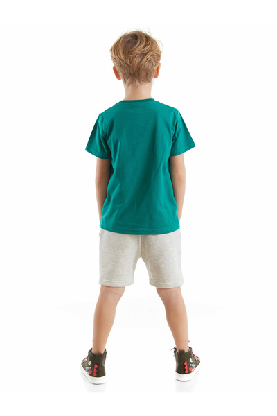 Denokids Tie Koala Boy T-shirt Shorts Set