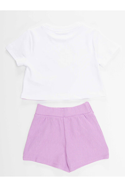 Denokids Fruity Cat Girl's T-shirt Shorts Set