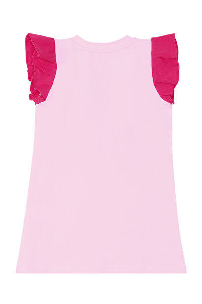 MSHB&G Girl's Pink Butterfly Summer Ruffle Dress