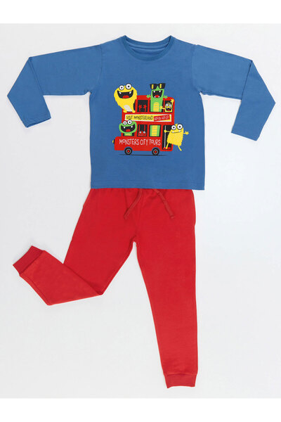 Denokids Monster Tours Boy's T-shirt Trousers Set