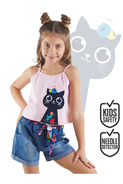 MSHB&G Flower Garden Girl's T-shirt Denim Shorts Set