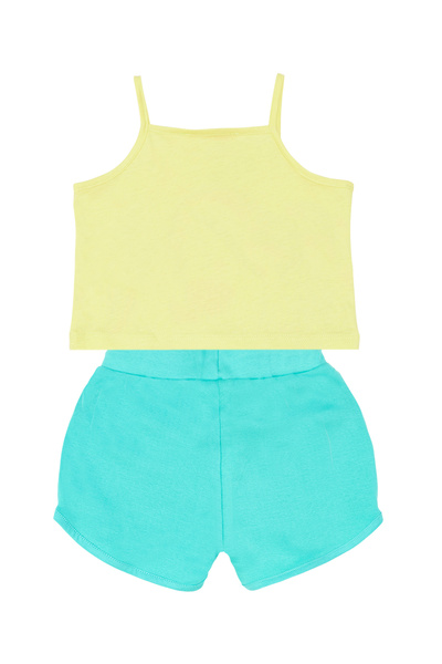 Denokids Unicorn in the Forest Girl's T-shirt Shorts Set