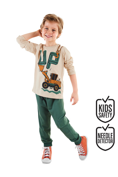 MSHB&G Boy's Long Sleeve T-shirt and Trousers Set - Up Dozer
