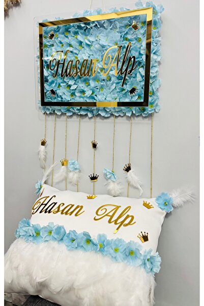 renkli mi renkli tasarım dünyası Bebek kapı süsü ve yastık takımı takı yastığ...