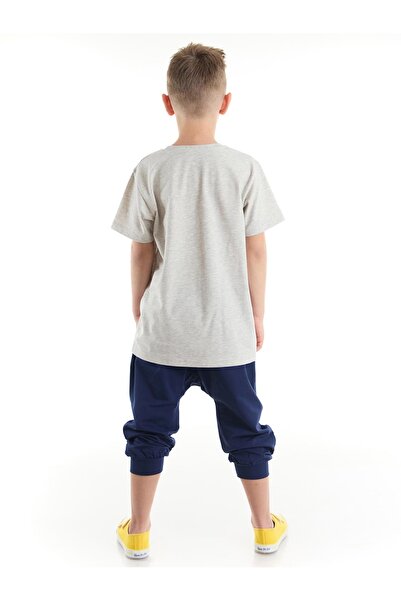 MSHB&G Blue Skateboard Boy T-shirt Capri Shorts Set
