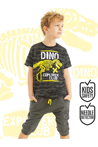 MSHB&G Dino Explorer Boy T-shirt Capri Shorts Set