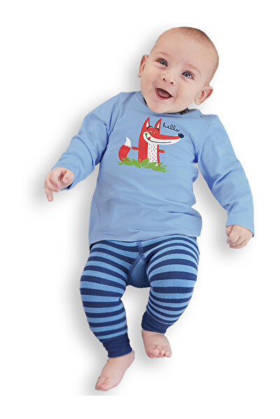 Denokids Σετ Καλσόν-Παντελόνι Tilki Baby Boy T-shirt