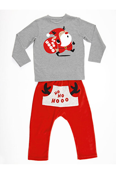 MSHB&G Ho Ho New Year Boy's T-shirt Trousers Set