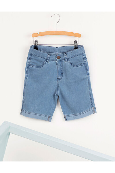 Ollie&Olla Light Blue Washed Boys' Denim Shorts