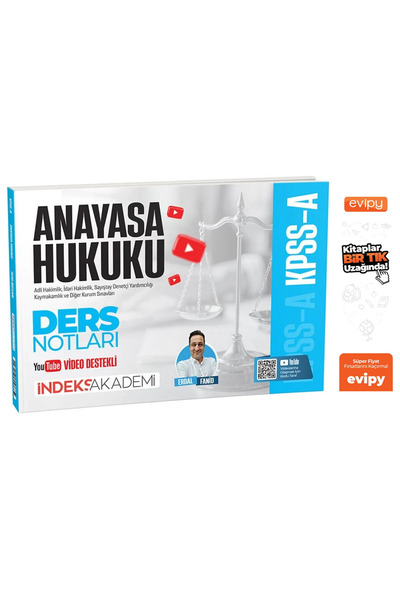 İndeks Akademi Yayıncılık Erdal Fanid | 2026 KPSS A Grubu Anayasa Hukuku Vide...