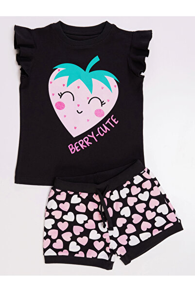 Denokids Berry Cute Girl's T-shirt Shorts Set