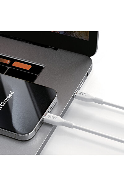 WINNER Silicone Charging & Data Cable 30W (USB-C to Lightning) - Black