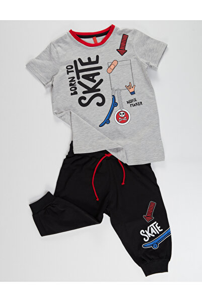 MSHB&G Born to Skate Boys T-Shirt Capri Shorts Set