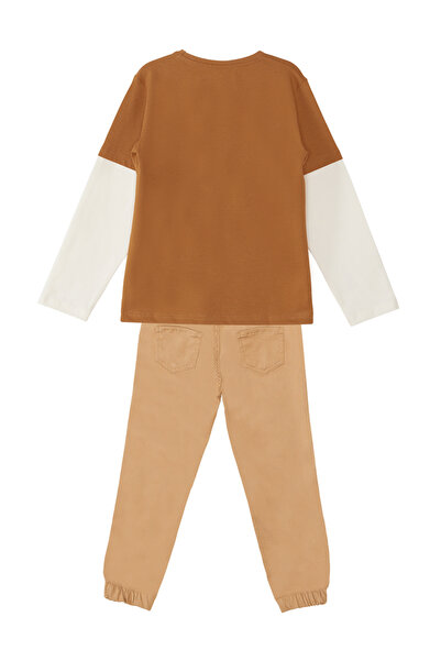 MSHB&G Boy's Jeep Car T-shirt and Gabardine Trousers Set