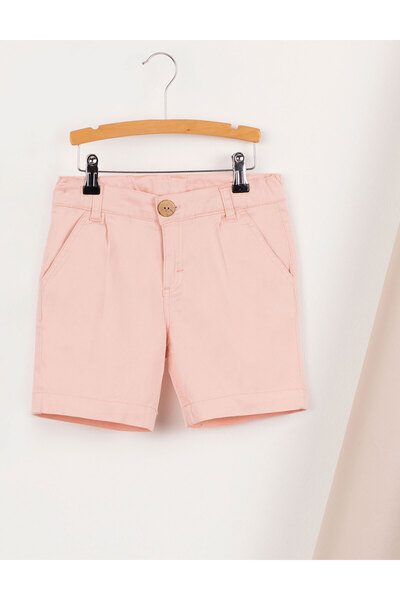 Ollie&Olla Pink Boy's Gabardine Shorts