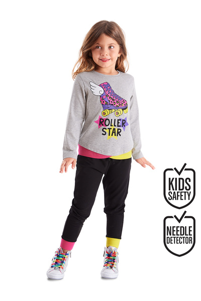 MSHB&G Roller Star Girl's Winter T-Shirt Pants Set