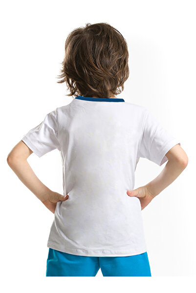 Denokids Shark Island Boys Summer T-Shirt Shorts Set