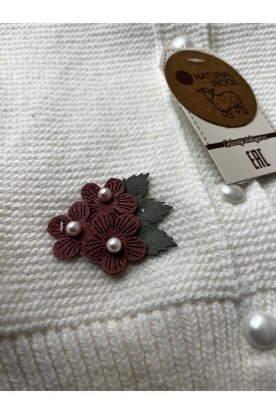 BİLGEN Style Baby Girl Winter Knitwear Slope Shawl 2-Piece Set