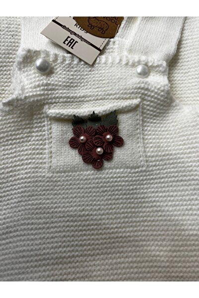 BİLGEN Style Baby Girl Winter Knitwear Slope Shawl 2-Piece Set