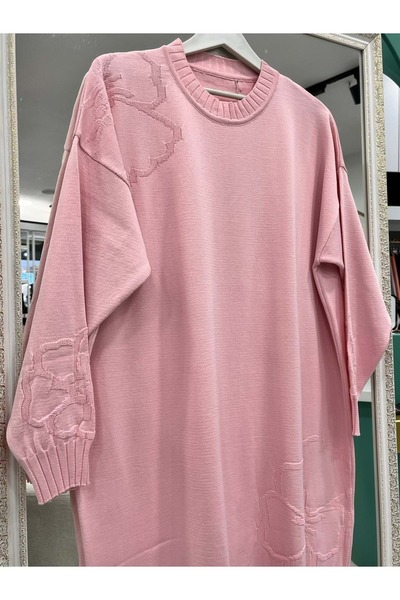 MRM MERAM BUTİK Dna Mercerized Floral Tunic - Pink - 2