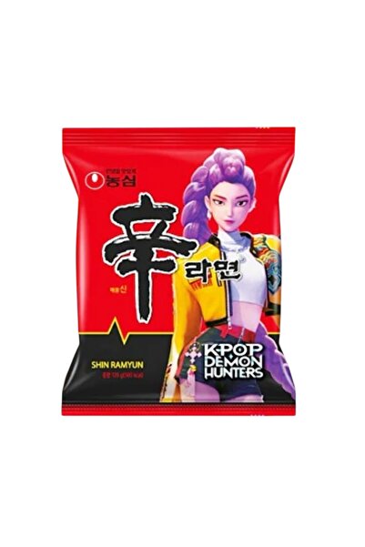 nongshim Shin Ramen 120 gr K-POP DEMON HUNTERS ÖZEL SERİ (SINIRLI SAYI) orjin...
