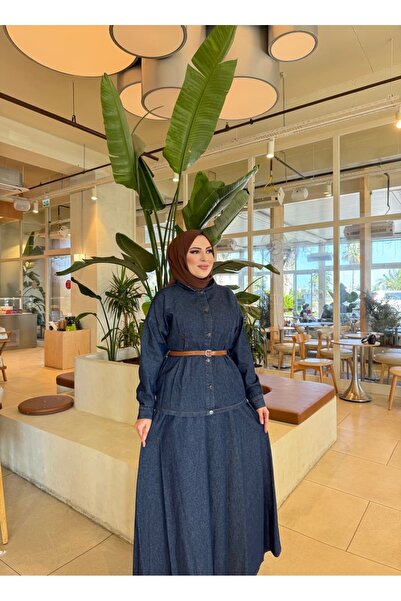 MİREL BUTİK طقم تنورة جينز نسائي