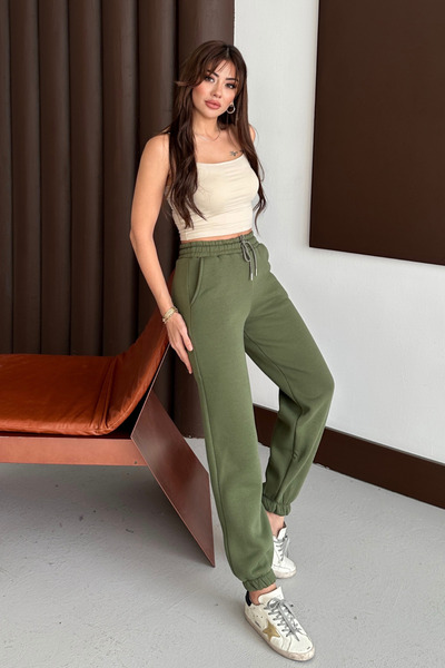 Balenbi Women's High Waist Winter Fleece Thick Sweatpants 1091