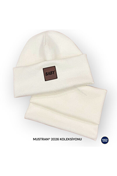 Mustran 95% бавовна, ручної роботи, 3-18 місяців, набір з 2 шапочок і шарфів для немовлят | М'який зимовий подарунок