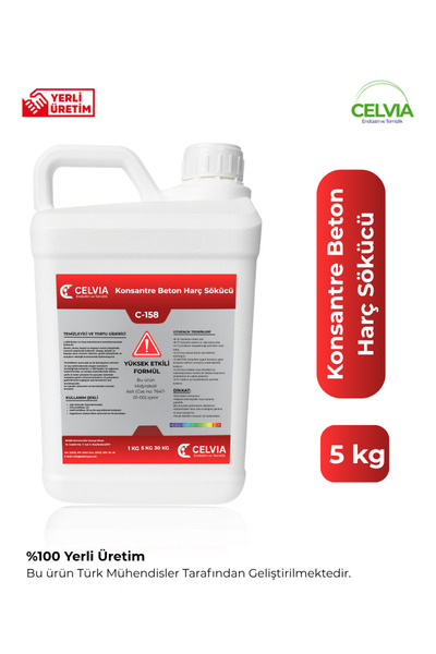 CELVIA Temizlik Beton Harç sökücü Konsantre 5kg C-158