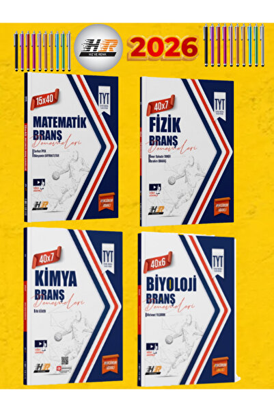 Hız ve Renk Yayınları Tyt Matematik - Tyt Fizik - Tyt Kimya - Tyt Biyoloji Br...