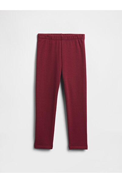 GAP Kız Bebek Bordo Pull-On Cozy-Lined Leggings Tayt