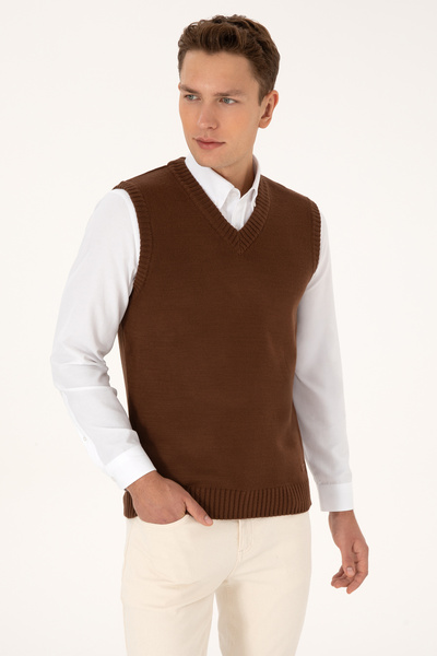 U.S. Polo Assn. Men's Brown Sweater 50318158-Vr029