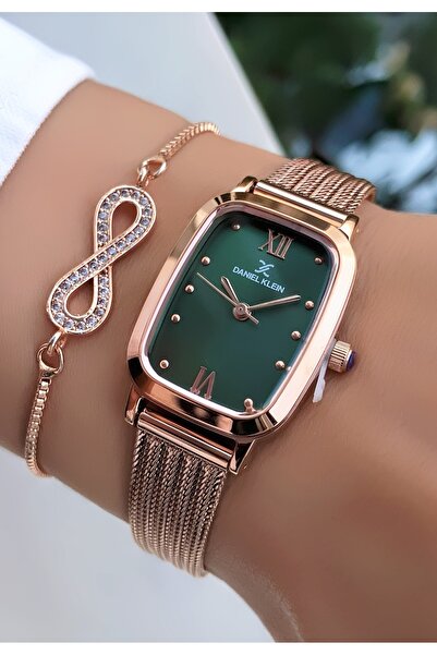 Daniel Klein New Season Women's Wrist Watch and Bracelet Set - Steel Band Gift