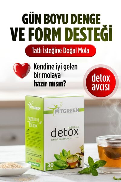 FİTGREEN Detox Çayı tok tutma FİT YAŞAM iştah kesici kilo.verme