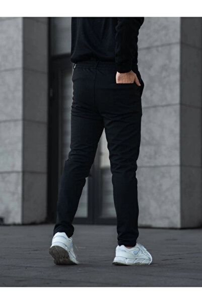 ARONA Mdb Men's Diagonel Ikro Textured Pocket Pants Black