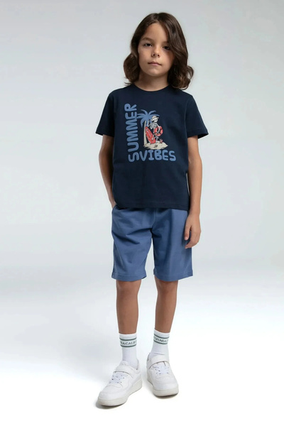 Rolypoly BOY'S BERMUDA SUIT - NAVY BLUE
