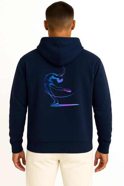 Bahriyeli Collection Худі з капюшоном Ice Skating Figure Skating Club Sport з кишенями та спинкою, унісекс-светр