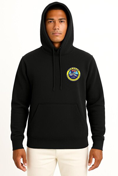 Bahriyeli Collection Φούτερ Unisex με σχέδιο τσέπης Tcg Akar A580 με κουκούλα