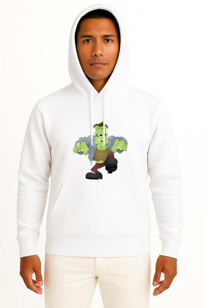 Bahriyeli Collection بغطاء رأس سترة مونستر فرانكشتاين للهالوين بتصميم على الص...