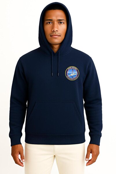 Bahriyeli Collection Hooded Tcsg Güven 702 Pocket Design Unisex Sweatshirt