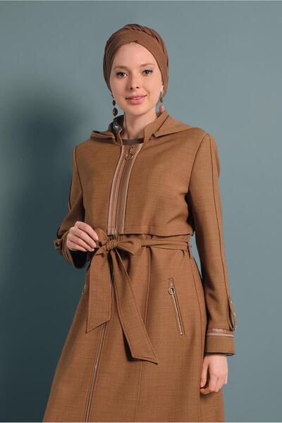 Alvina KUŞAKLI FERMUARLI PARDESÜ 10131