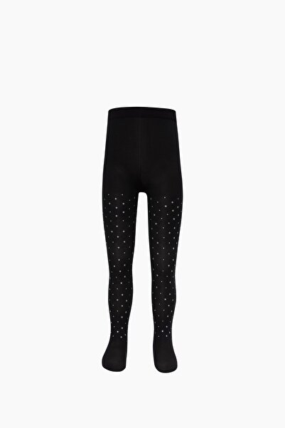 Bross Glitter star patterned thin panty children's socks