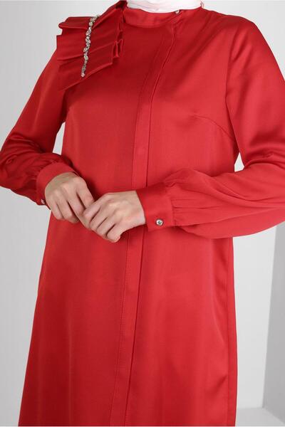 Alvina RIFFIR DETAIL STONE SATIN TUNIC 43838