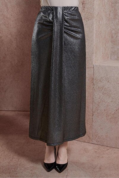 Alvina SILVERY KNITTED FABRIC SKIRT 60569