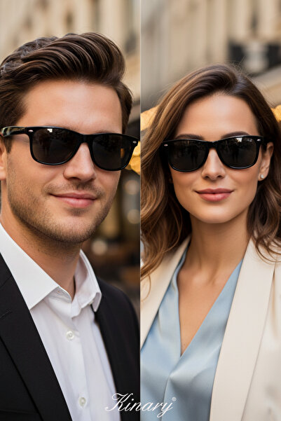 Kinary Wayfarer Black Sunglasses Uv400 Unisex