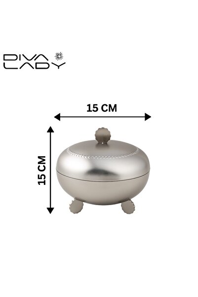 DIVA LADY 🍬 An elegant serving box – luxurious silver design for all occasions ✨