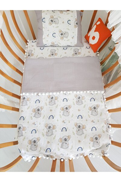 ib ilkimbebe Baby Diaper Set with Blanket - Cushion, Muslin, Newborn, Crib an...
