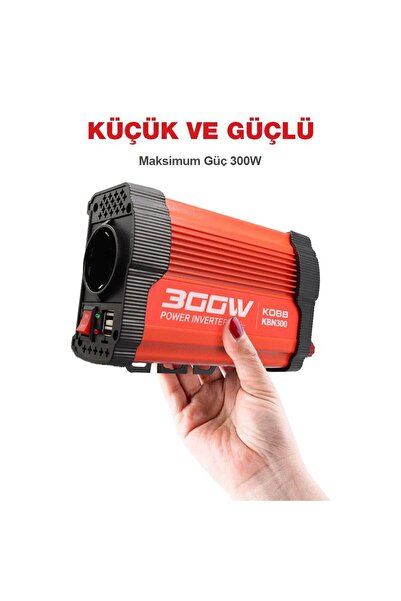 KOBB KBN300 12V/220V 300Watt Modifiye Sinüs Dönüştürücü İnvertör